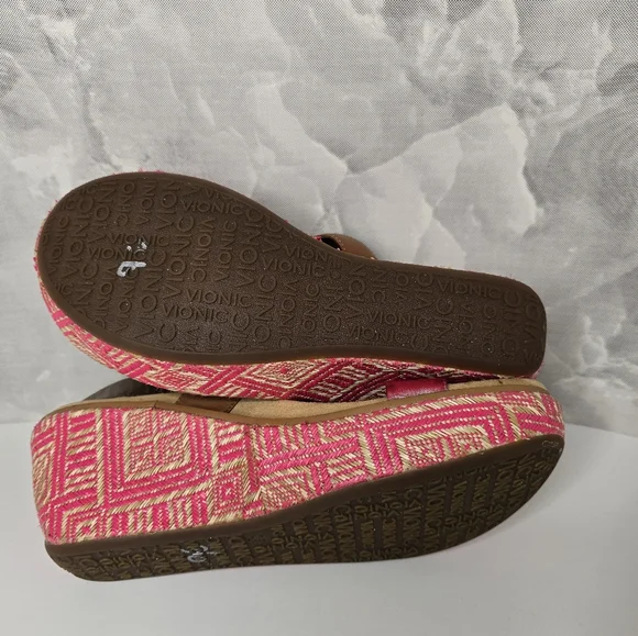 Vionic Size 11 orthopedic sandal style Cancun fuchsia - Picture 7 of 7